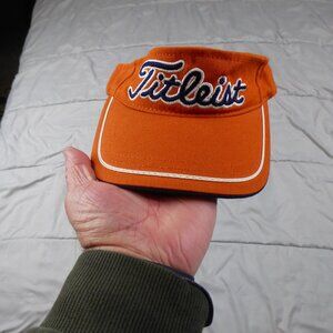 Titleist Visor Hat Men One Size Orange Golf Golfer